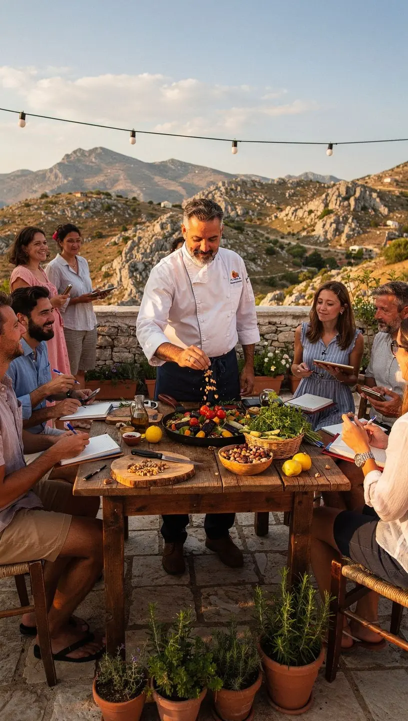 Παραδοσιακοί αγρότες που μαζεύουν καρύδια σε ελαιώνα.