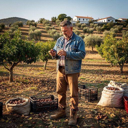 Πιάτο με παραδοσιακούς ξηρούς καρπούς και φρέσκα βότανα από τη Μεσόγειο.